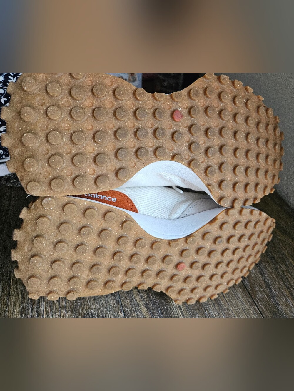 New Balance Women's White & Orange Retro Runner Sneakers - Picture 8 of 11